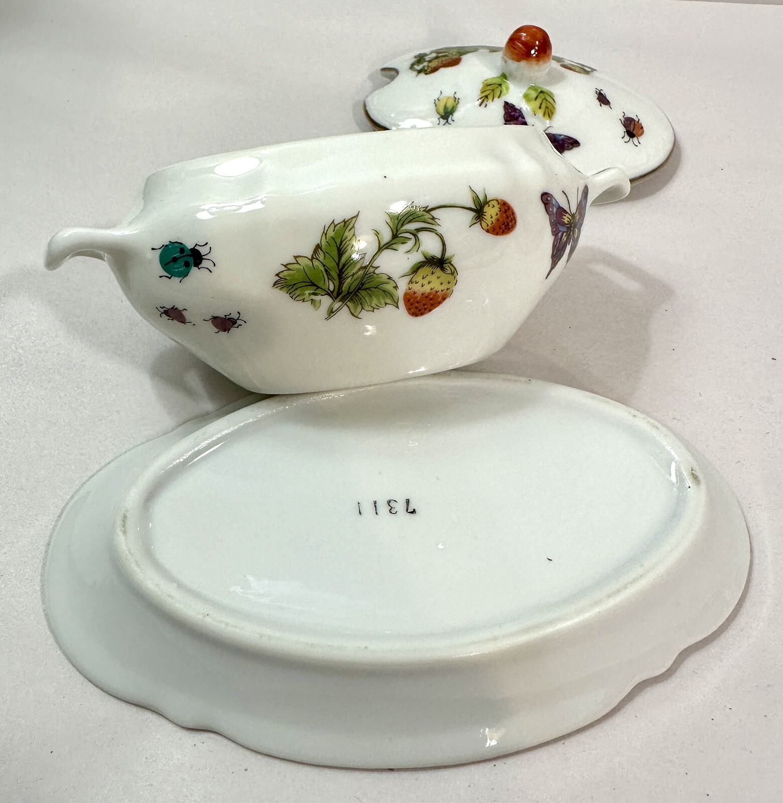 Vintage Ardalt Lenwile Honey Pot and Sugar Bowl - Made in Japan - Image 3