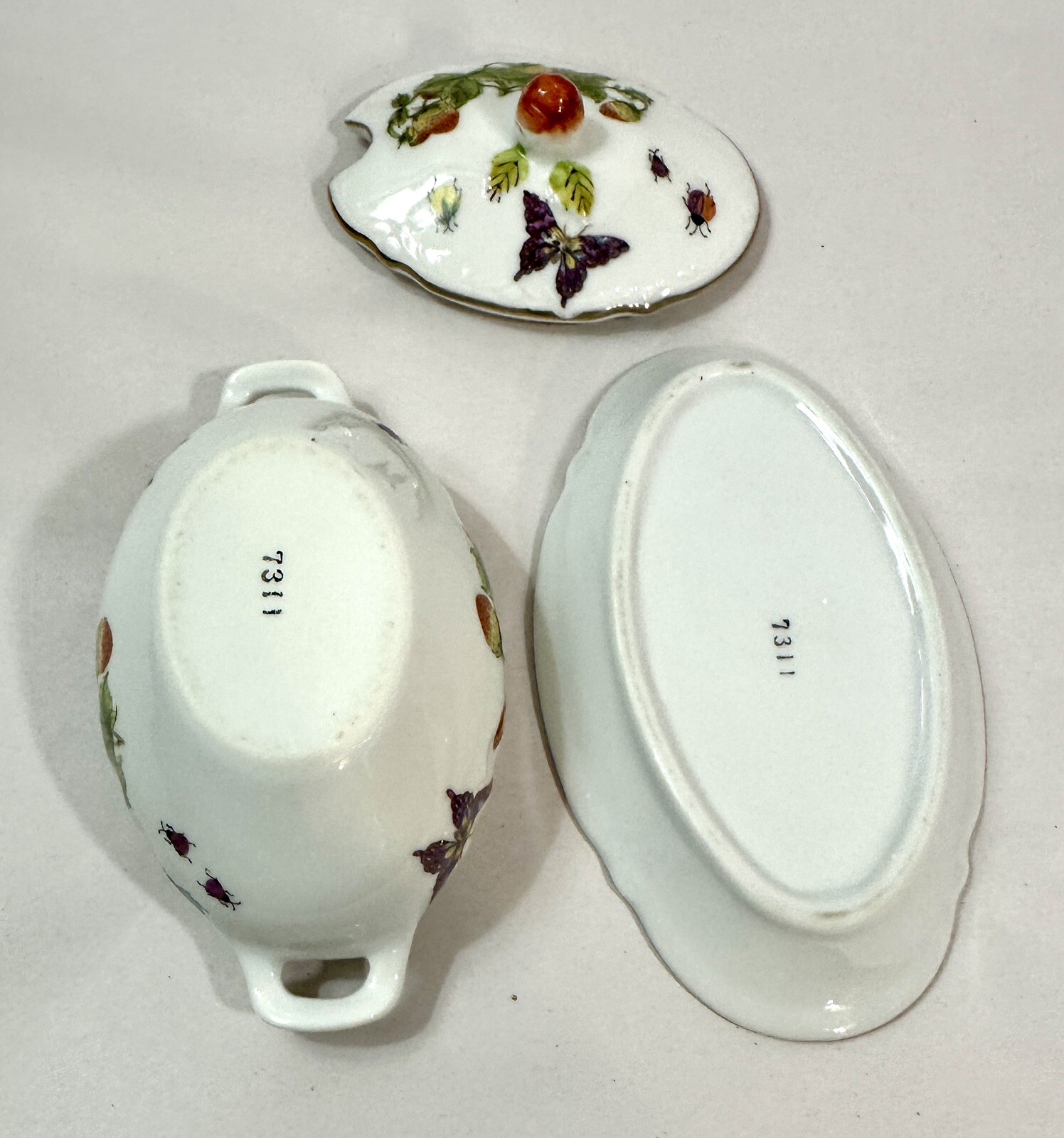 Vintage Ardalt Lenwile Honey Pot and Sugar Bowl - Made in Japan - Image 4