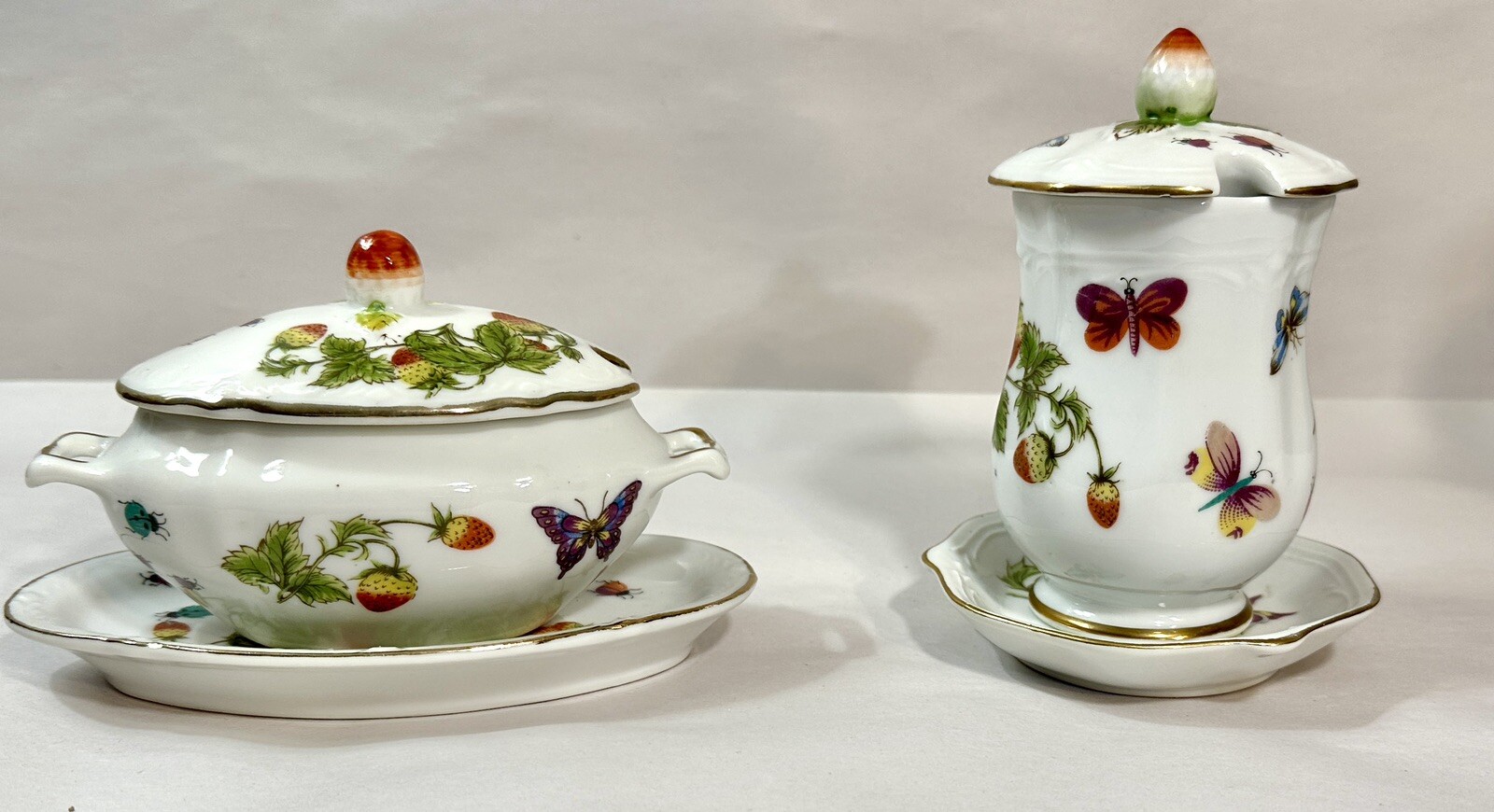 Vintage Ardalt Lenwile Honey Pot and Sugar Bowl - Made in Japan