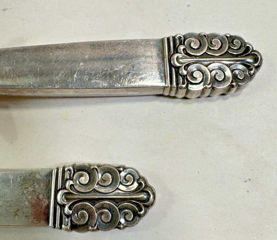 Northern Lights Large Carving Set International Sterling Silver - Image 3