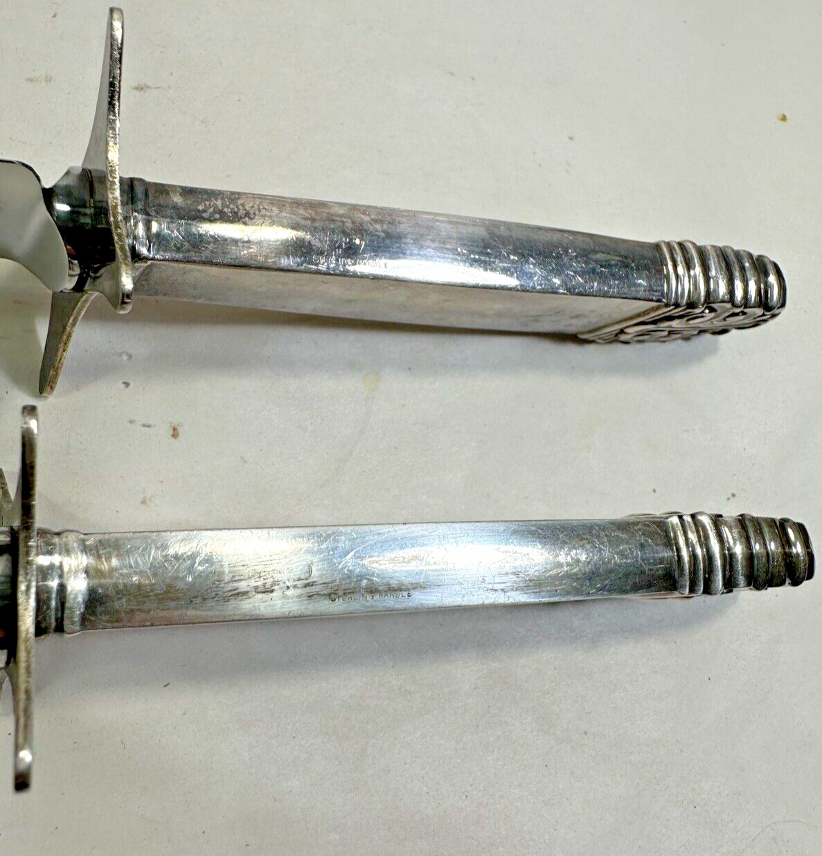 Northern Lights Large Carving Set International Sterling Silver - Image 6