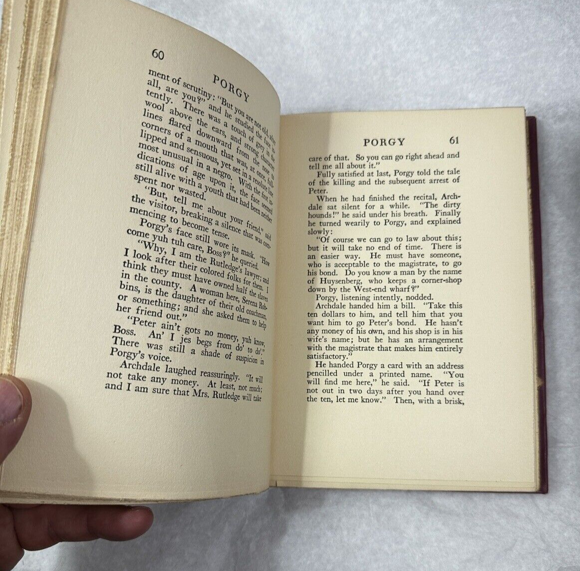 PORGY Du Bose Heyward 1925 1st Ed - Porgy & Bess Broadway Opera - - Image 2