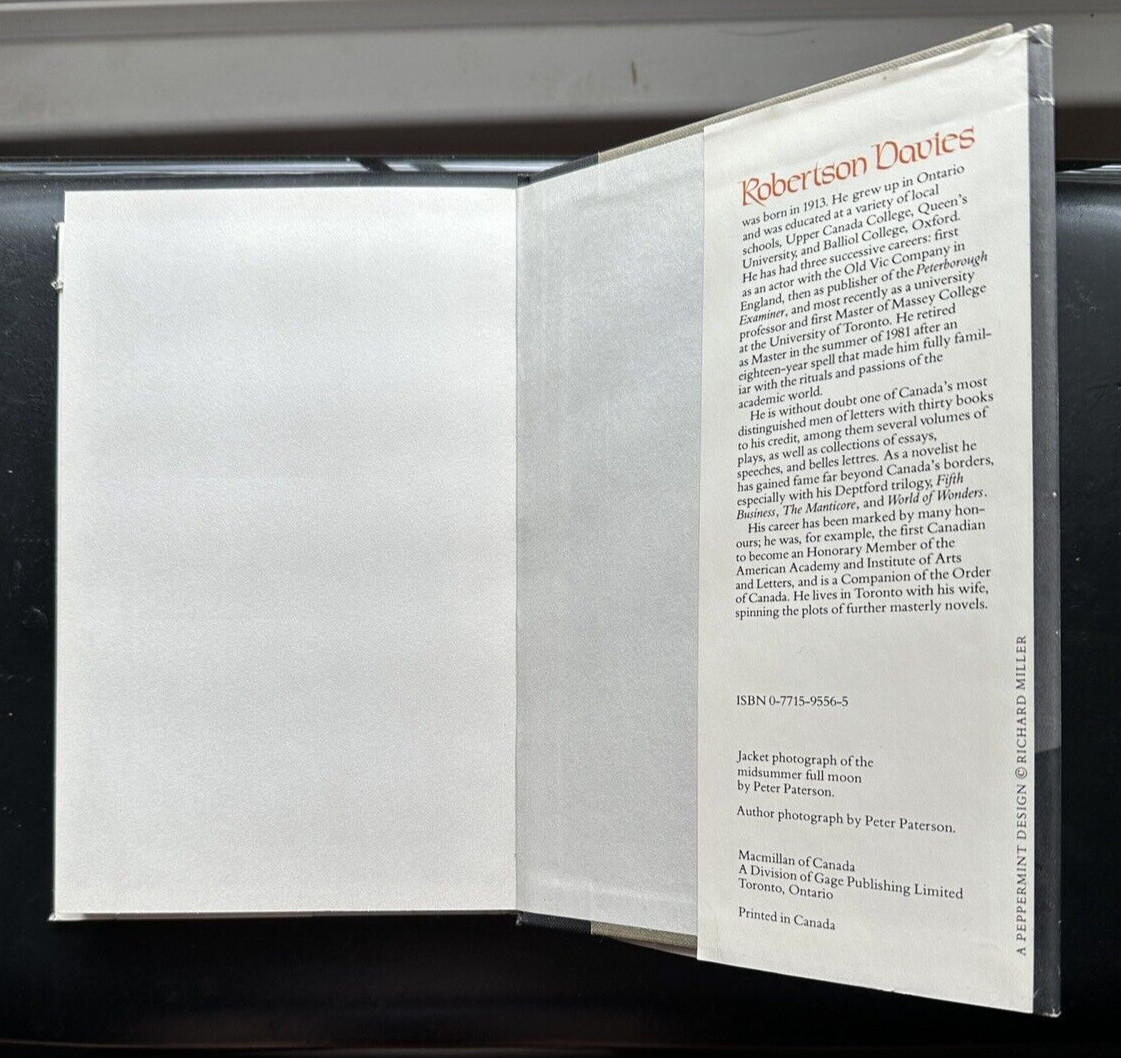 The Rebel Angels - Robertson Davies - Signed by the Author - First Edition HC - Image 9