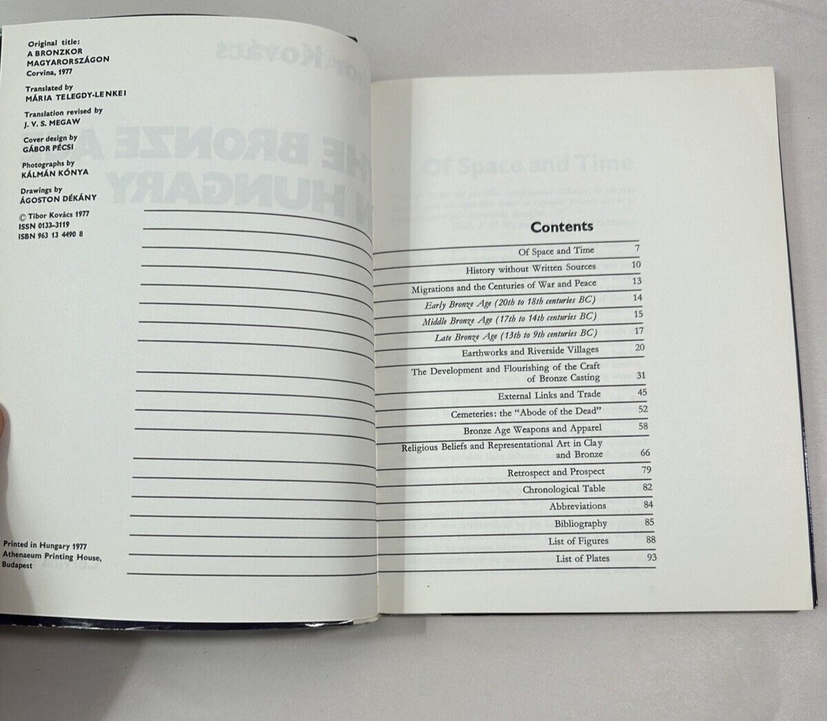 The Bronze Age In Hungary By Tibor Kovacs - 1977 - Image 3