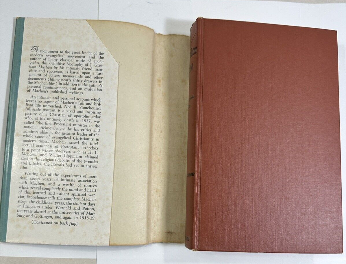 J. Gresham Machen: A Biographical Memoir- Ned B. Stonehouse - 1st Ed. 1954 - Image 1