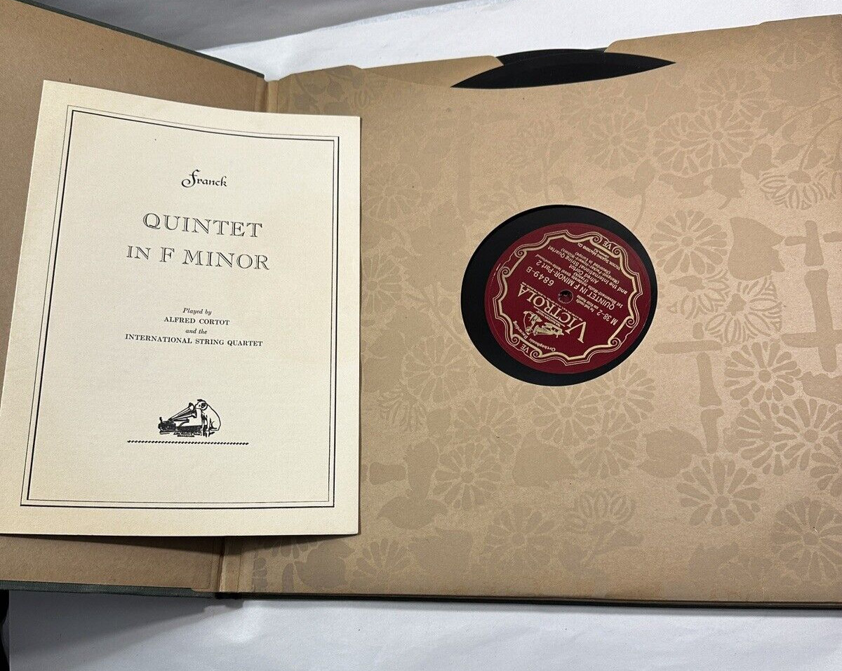 Alfred Cortot - Victrola– Set #M-38 “Quintette In F Minor” Franck - MM LPs - Image 2