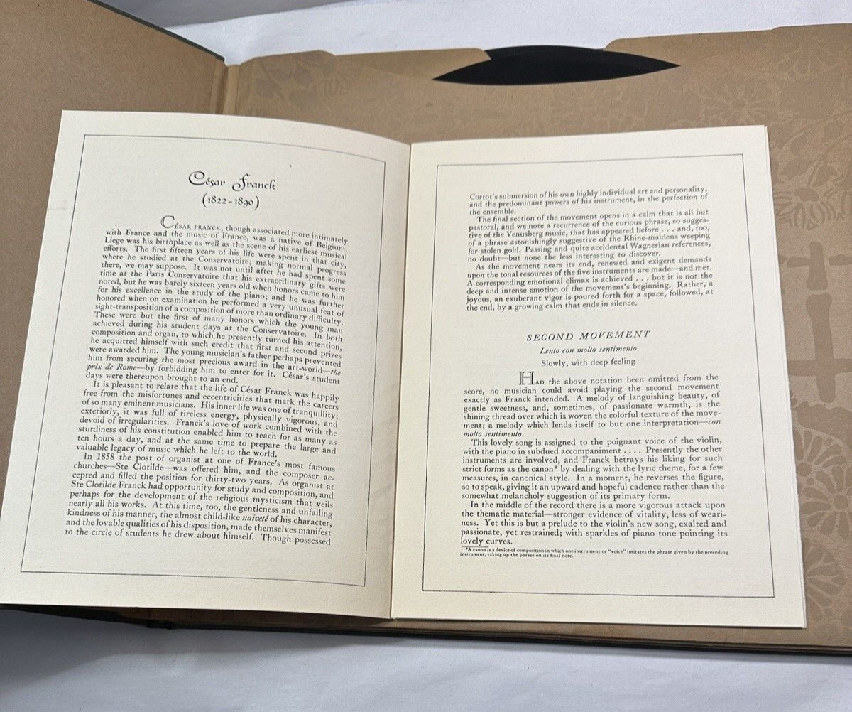 Alfred Cortot - Victrola– Set #M-38 “Quintette In F Minor” Franck - MM LPs - Image 3