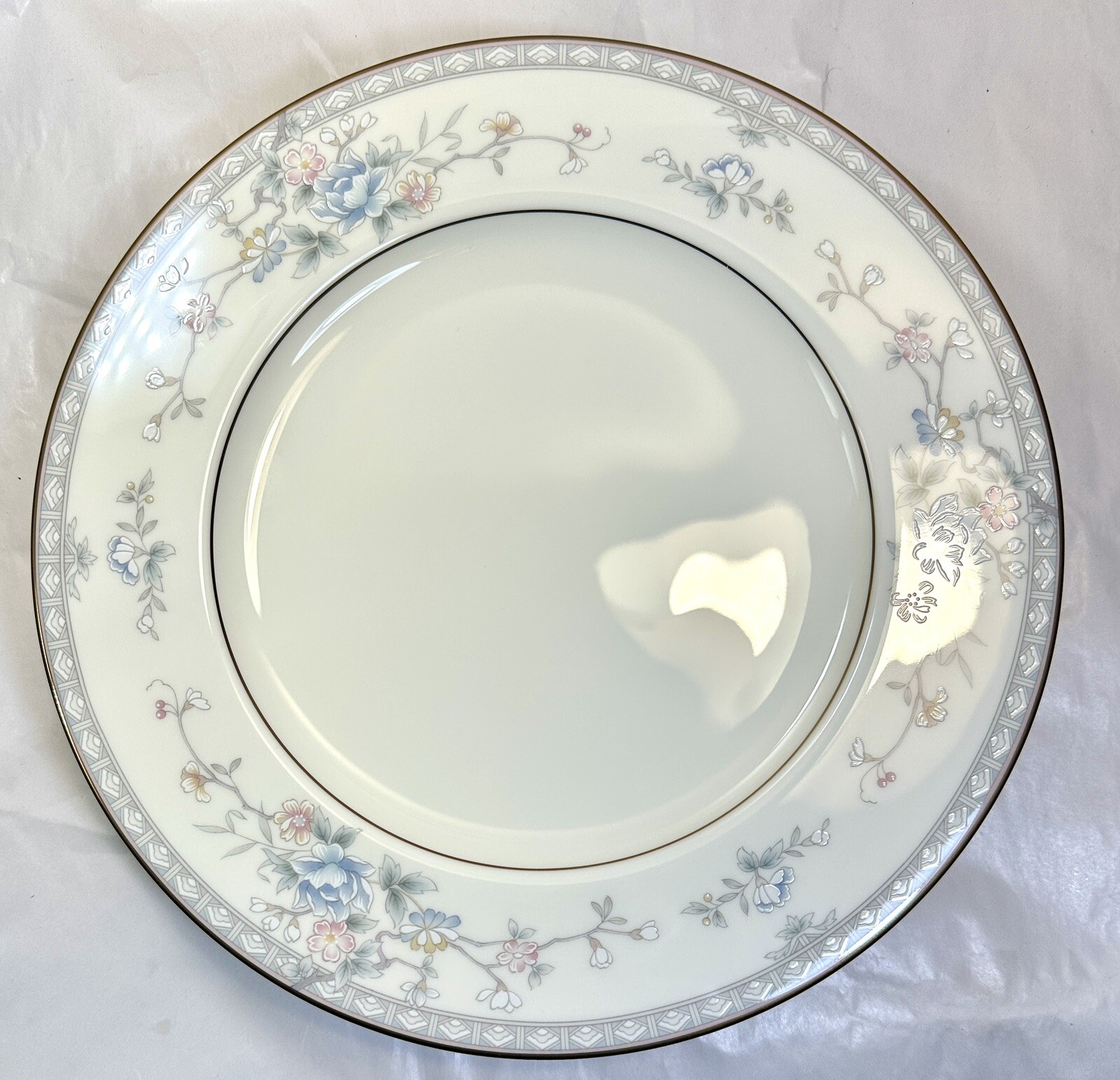 Set of Five NEW Noritake Mandarin Garden Dinner Plates 10-5/8" - Unboxed Mint - Image 1