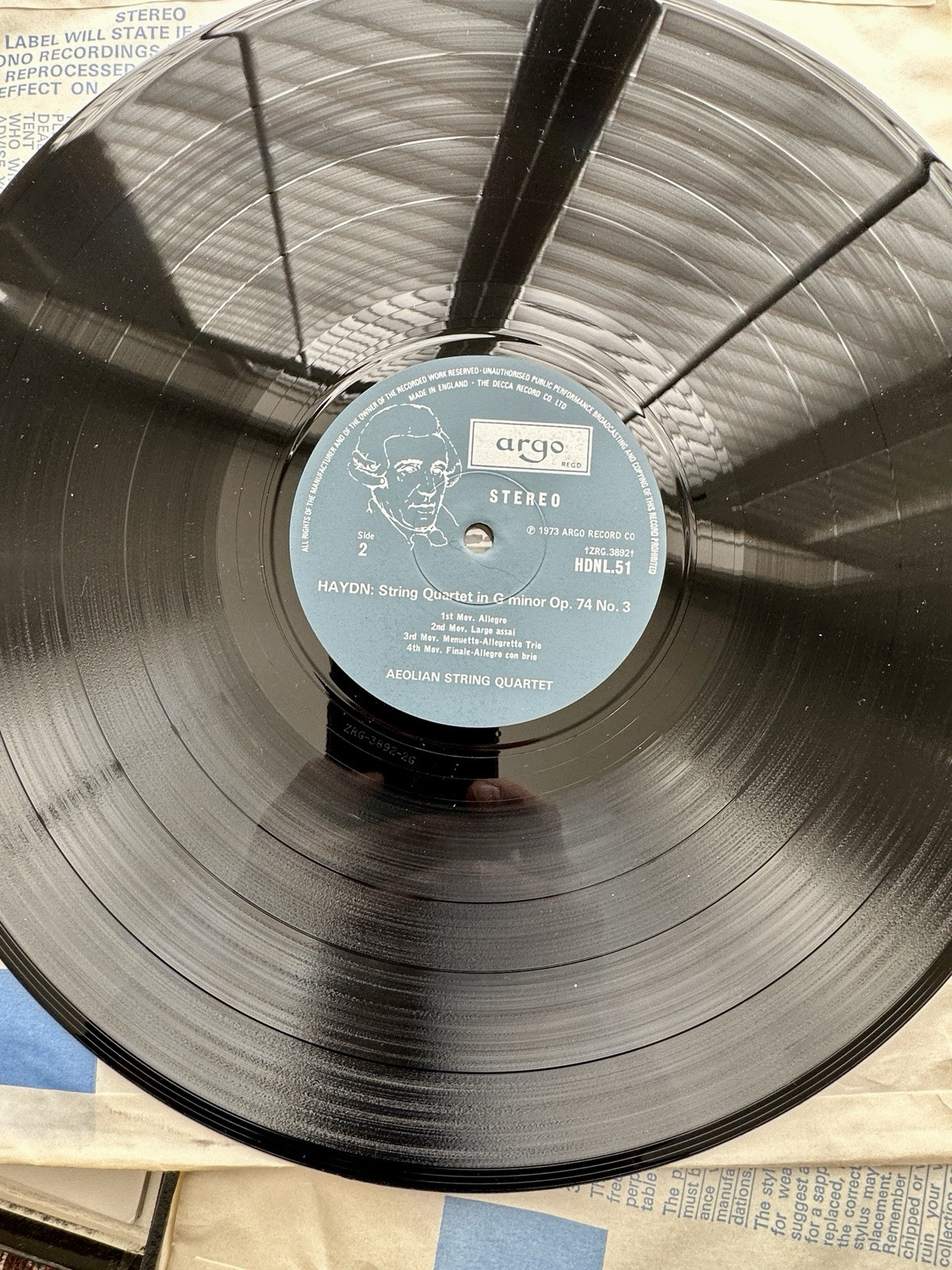 HAYDN String Quartets Vol. 9 - Op. 71 and 74 - Aeolian Quartet - Argo HDNL 49-51 - Image 4