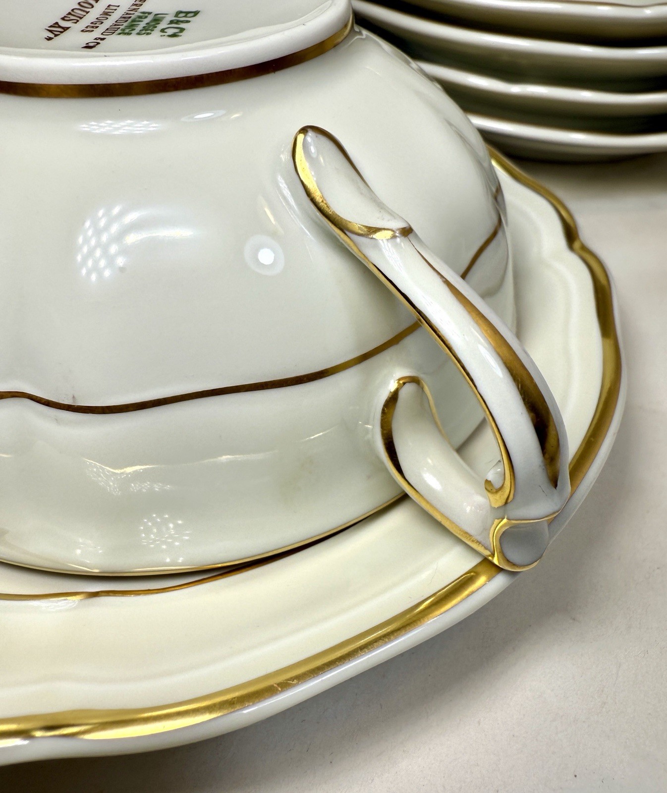 One Bernardaud Limoges Louis XV Teacup and Saucer - Flawless, Unused - Image 1