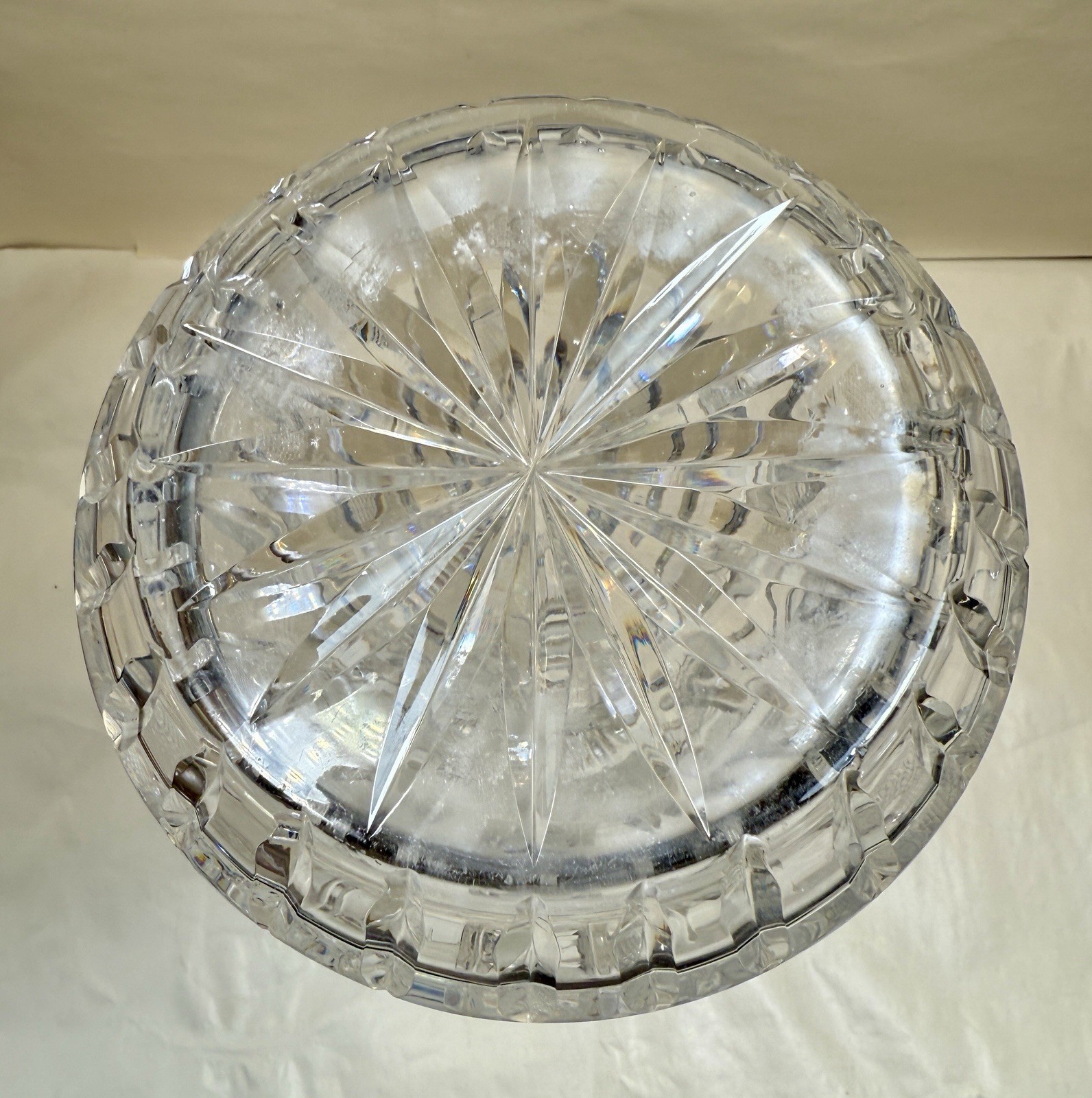 Bohemian Crystal Etched Decanter and Stopper - 16" Tall - Circa 1960s - Image 10