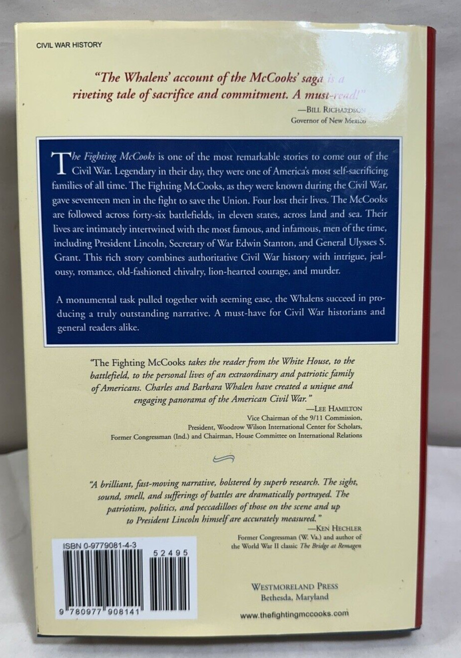 The Fighting McCooks SIGNED By Charles & Barbara Whalen 2006 - HCDJ Mint - Image 8