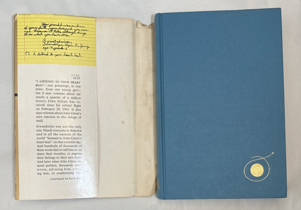 “P.S.  I Listened to Your Heart Beat” - Letters To John Glenn - 1964 HC/DJ - Image 1