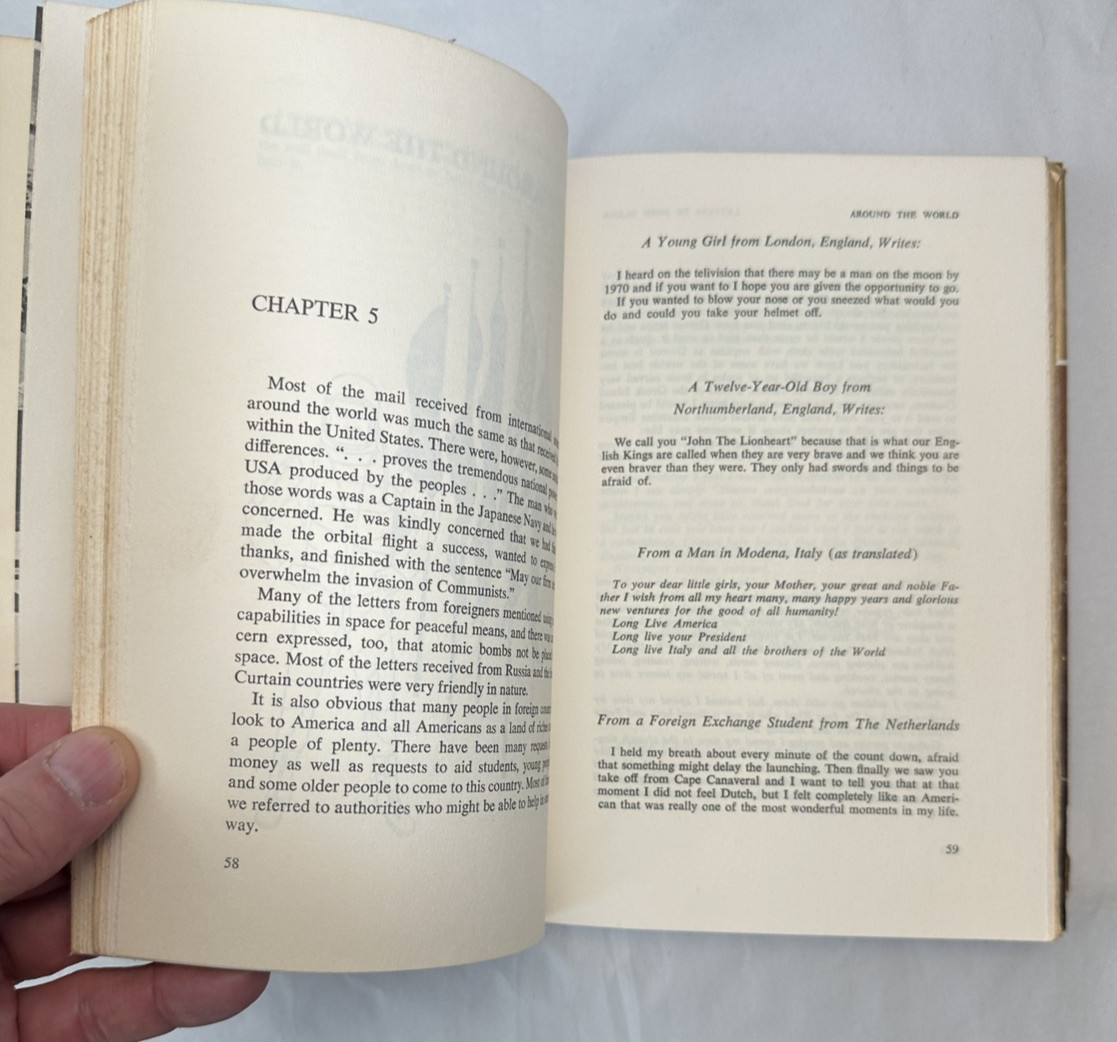 “P.S.  I Listened to Your Heart Beat” - Letters To John Glenn - 1964 HC/DJ - Image 7