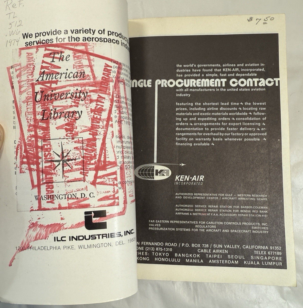 Spring 1974 World Aviation Directory Vol. 34 No. 2 - Image 1