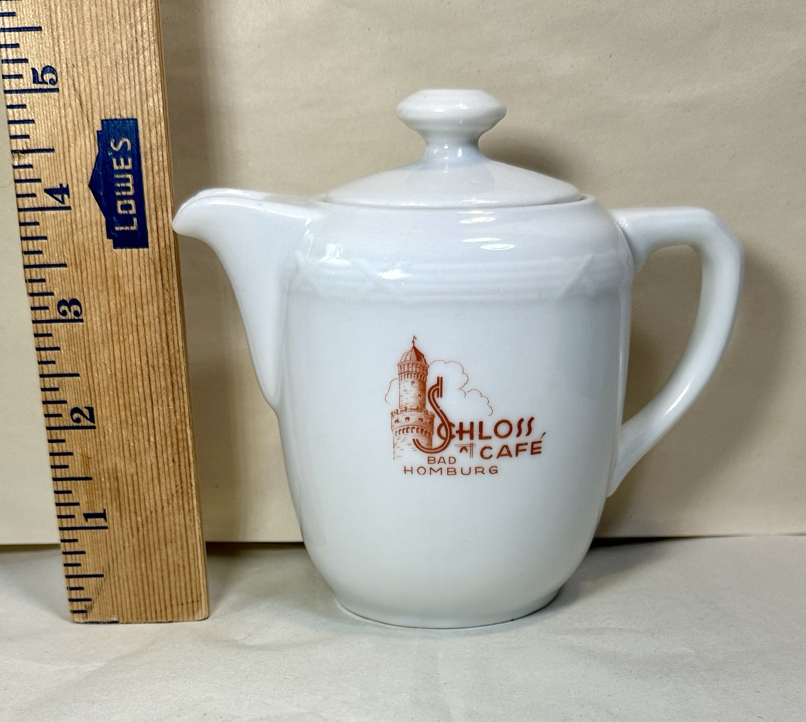 Schloss Cafe Bad Homburg Ceramic Coffee / Tea Pot  Bauscher Wieden Bavaria - Image 6