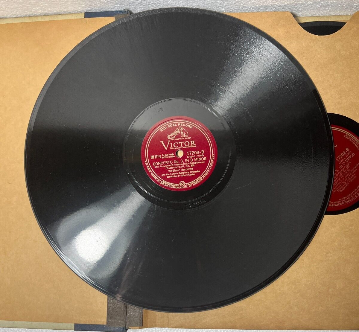 VLADIMIR HOROWITZ Rachmaninoff: Concerto No. 3 In D Minor Victor DM-117 - 1930 - Image 4