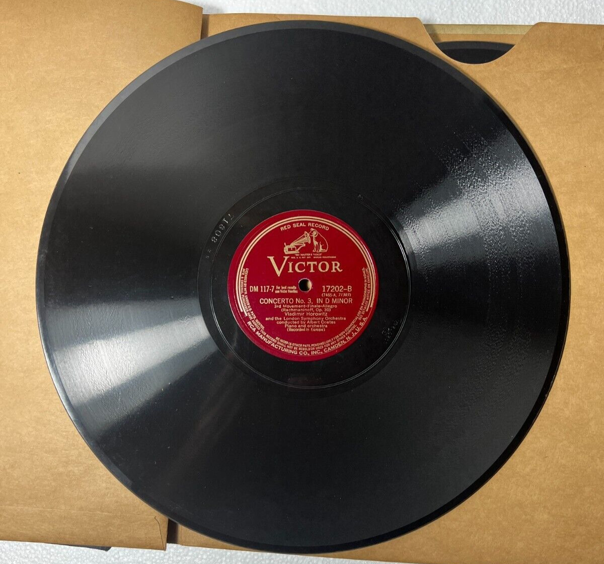 VLADIMIR HOROWITZ Rachmaninoff: Concerto No. 3 In D Minor Victor DM-117 - 1930 - Image 6