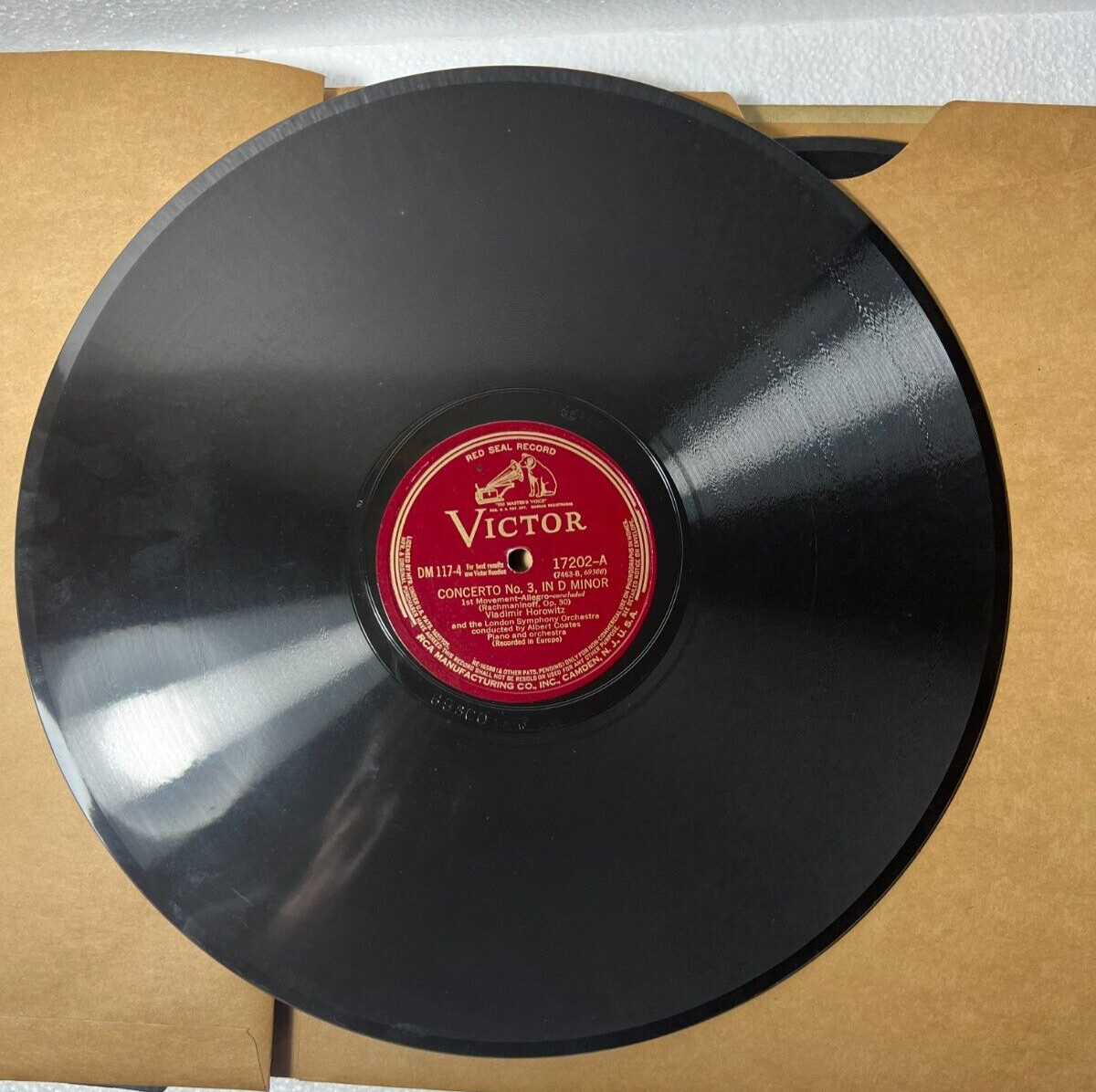 VLADIMIR HOROWITZ Rachmaninoff: Concerto No. 3 In D Minor Victor DM-117 - 1930 - Image 8