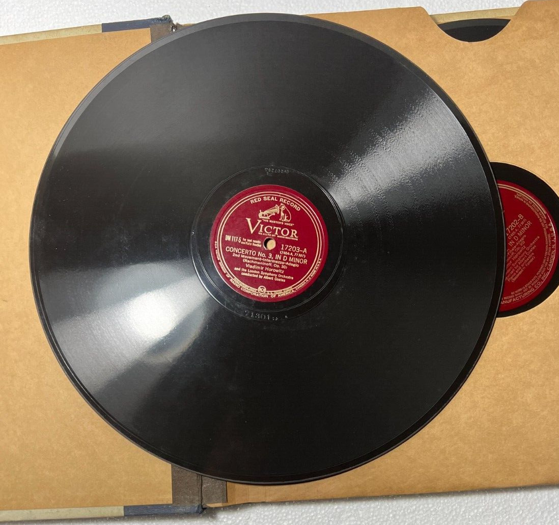 VLADIMIR HOROWITZ Rachmaninoff: Concerto No. 3 In D Minor Victor DM-117 - 1930