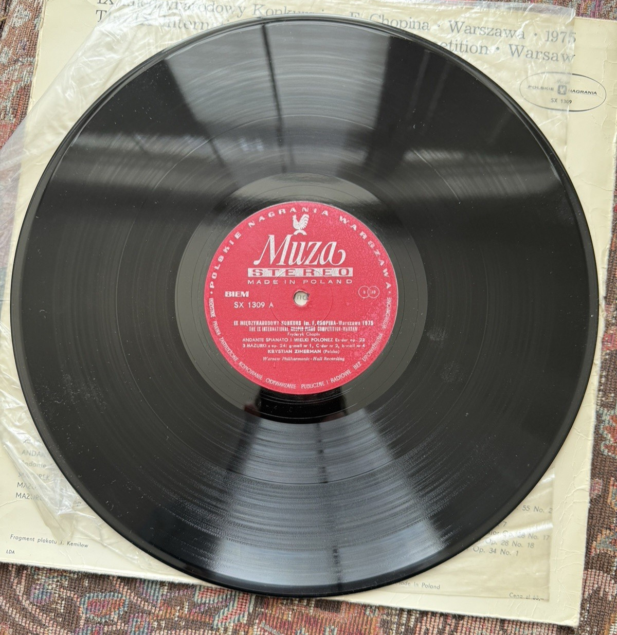 Frédéric Chopin, Krystian Zimerman - IX International Chopin Competition SX 1309 - Image 2