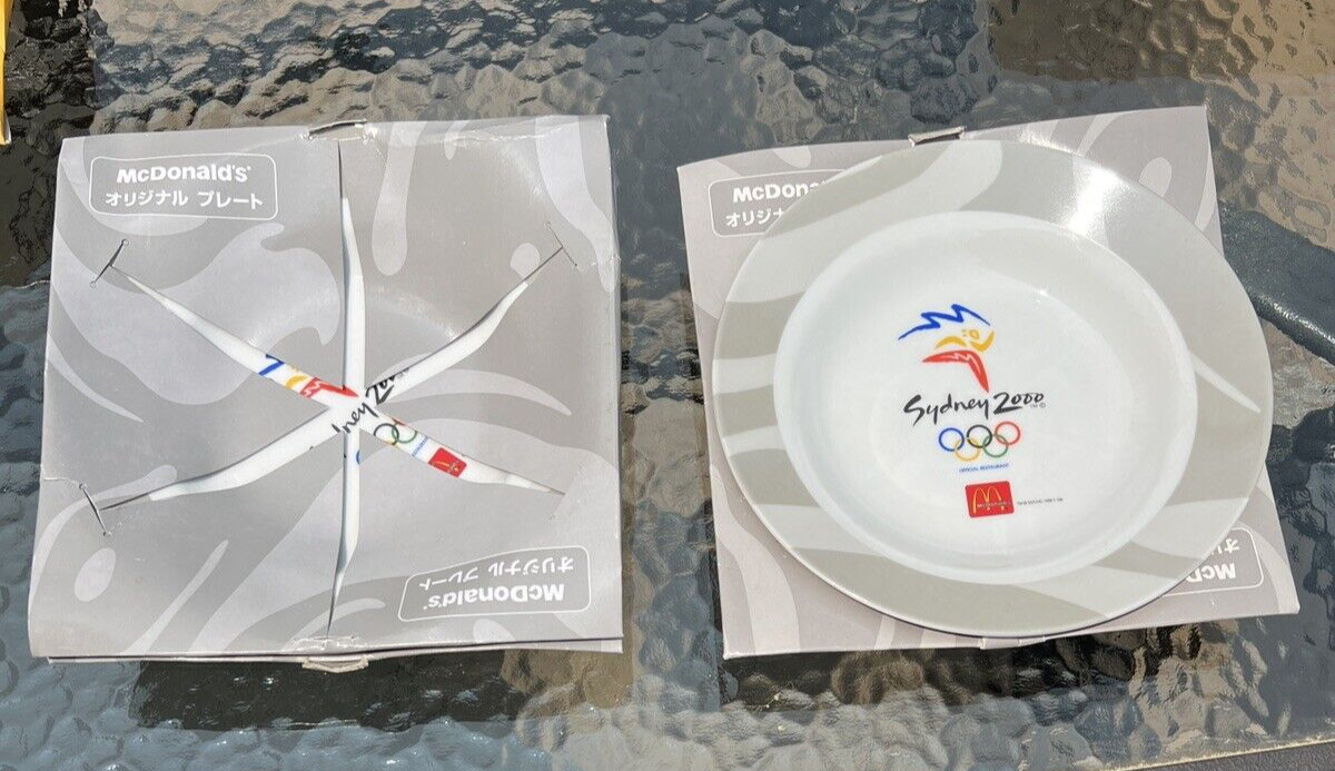 2000 Sydney Olympics McDonald Ceramic Plate Collection (5) - Original Packaging - Image 1