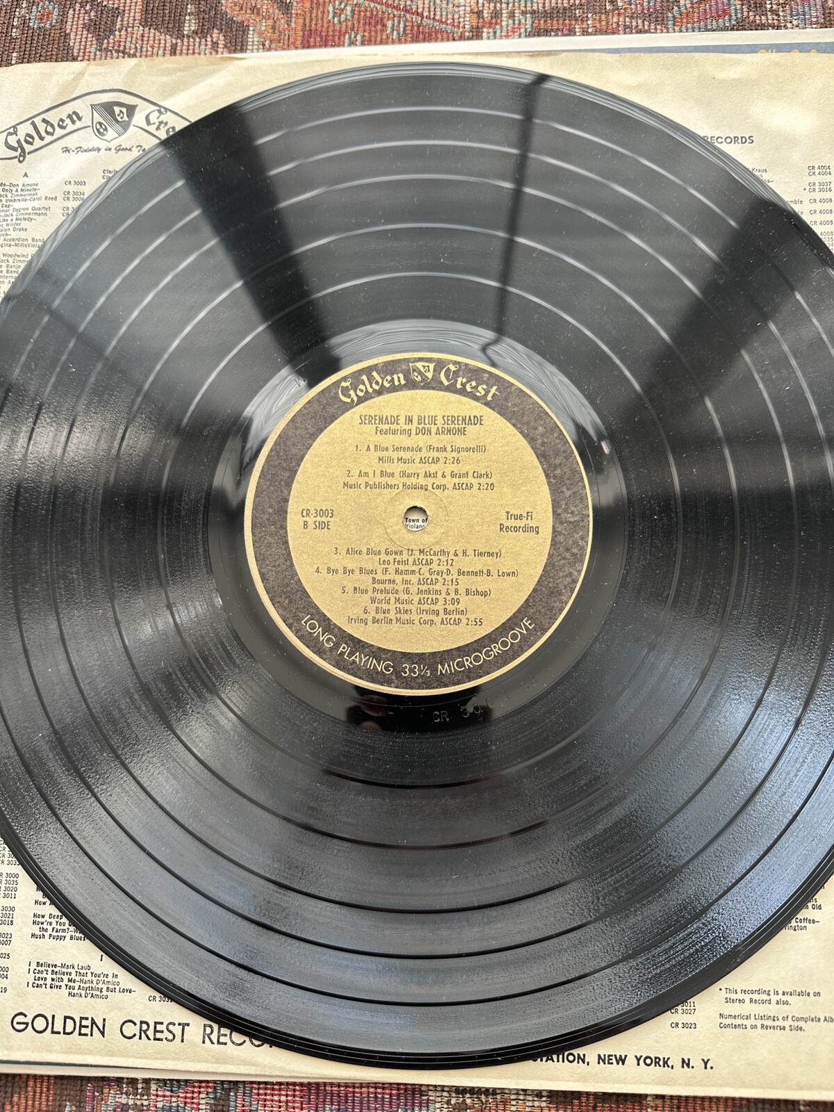 Serenade in Blue Serenade with Don Arnone - Golden Crest CR 3003 - Image 5