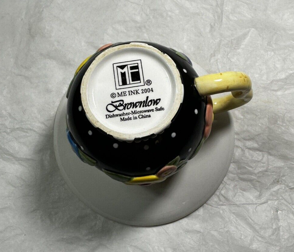 Mary Engelbreit Brownlow Cup and Saucer 2004 ME Ink - Flowers - Image 1