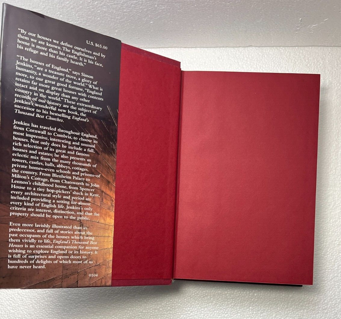 SIGNED: England's Thousand Best Houses - Simon Jenkins - Hardcover - Image 2