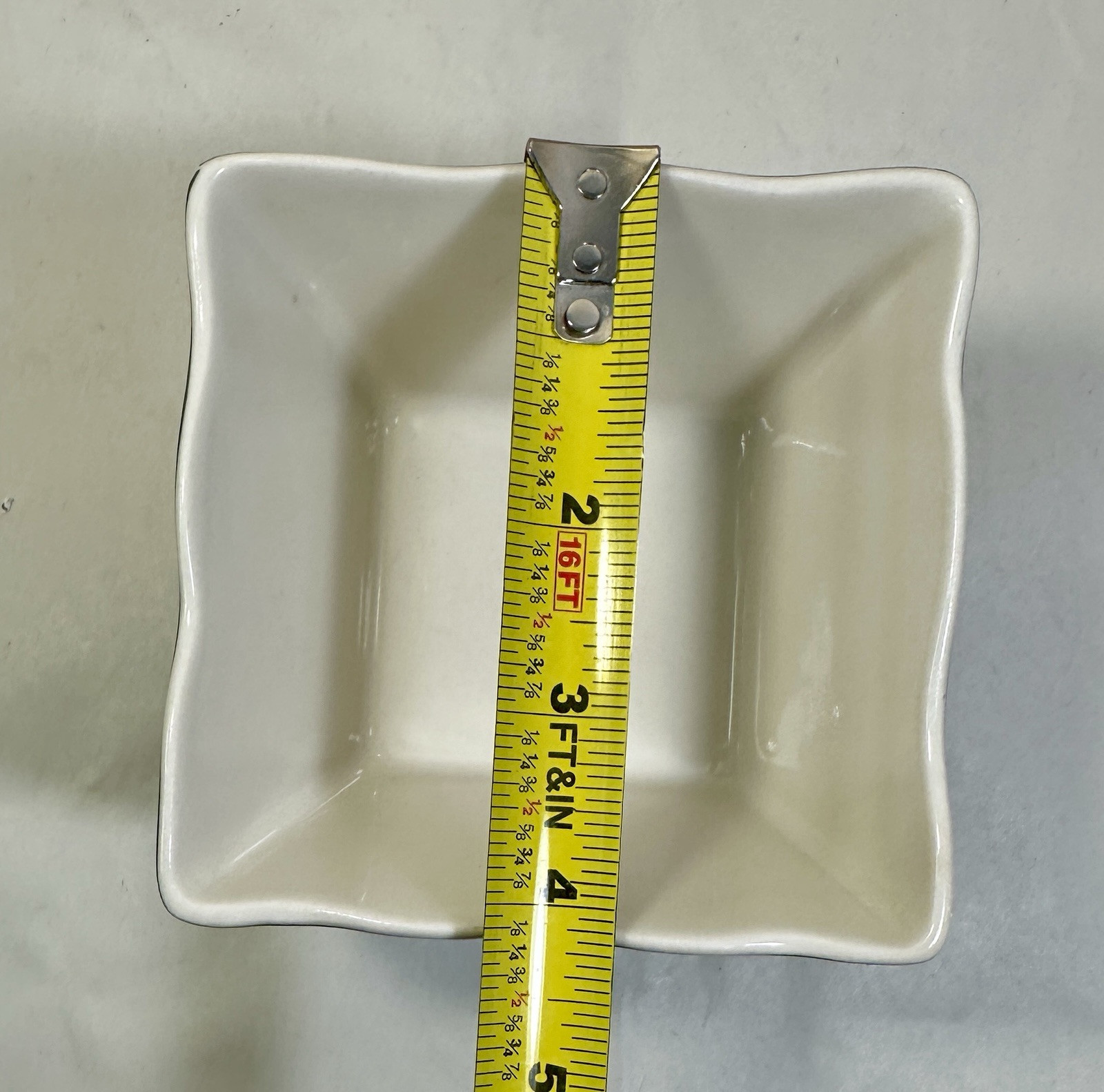 Set of 3 (Three) 222 Fifth Adelaide Turquoise Square Appetizer Bowls - 4" x 2.5" - Image 7