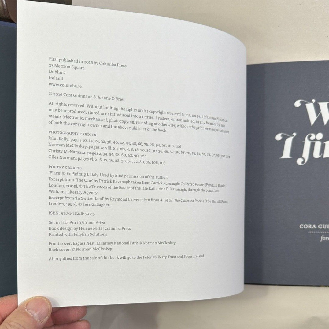 WHERE I FIND GOD By Cora Guinnane & Joanne O'Brien - Hardcover - Immaculate - Image 1