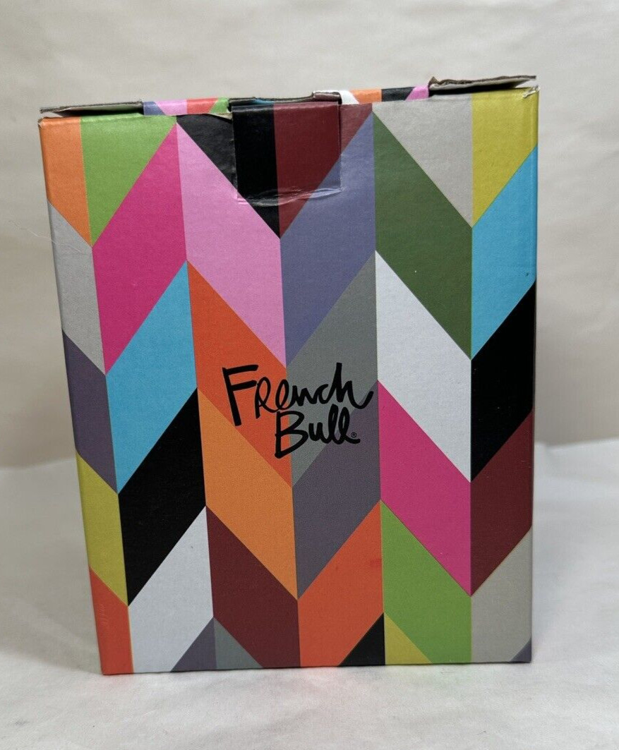 French Bull Retro Mug and Lid - Porcelain - New in Box - Image 1