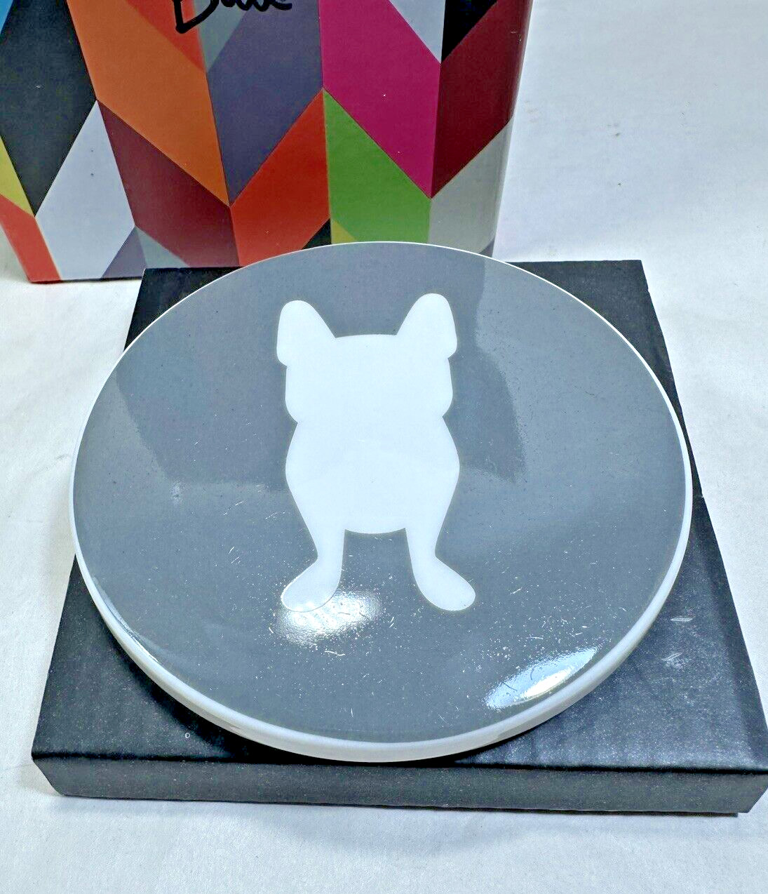 French Bull Retro Mug and Lid - Porcelain - New in Box - Image 9