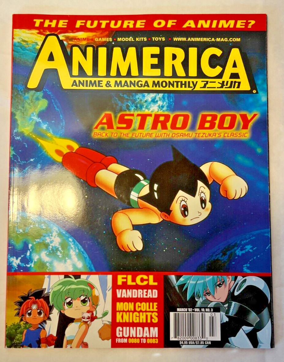 Animerica Anime & Manga Monthly Magazine March 2002 Vol. 10 No. 3 Astro Boy