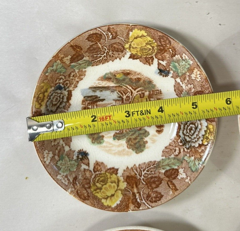 Set of (4) Nasco Mountain Woodland Dessert Soup Bowls - 5.5" - Japan Vintage - Image 1