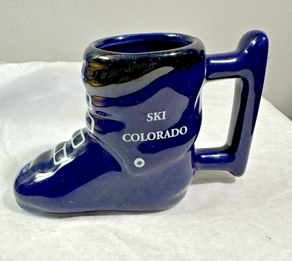 Ski Colorado Mountain Chalet Cappuccino Cup - Previously Owned EUC