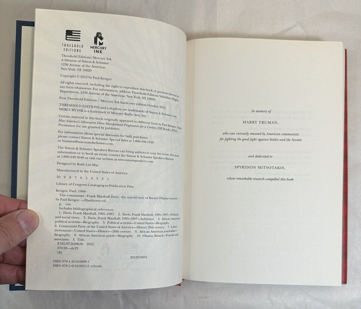 The Communist: Frank Marshall Davis - Barack Obama's Mentor - Paul Kengor - NEW - Image 2