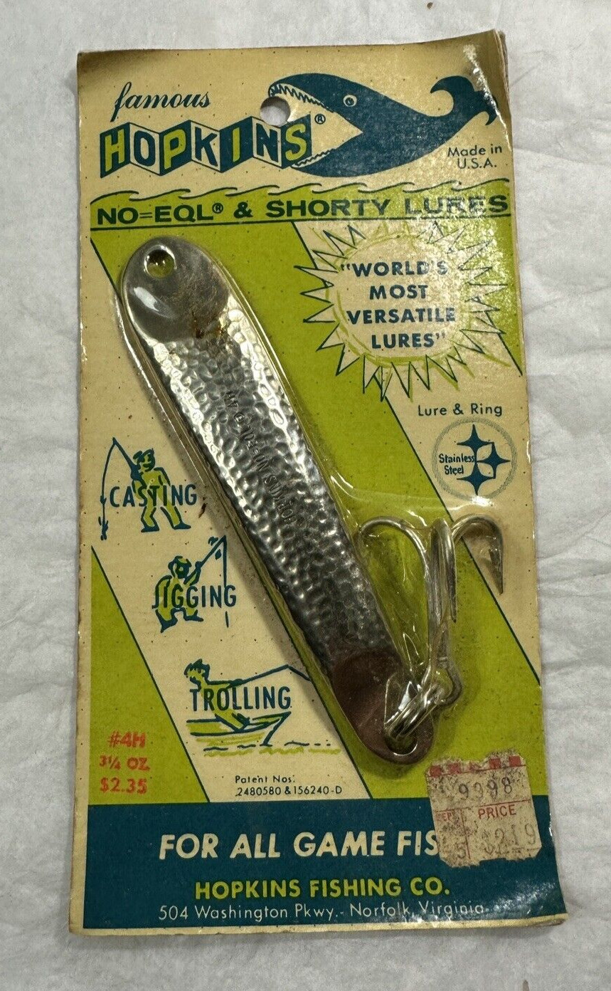 Hopkins 3 1/4 Oz.  #4H  No = Eql Triple Hook Lure and Ring