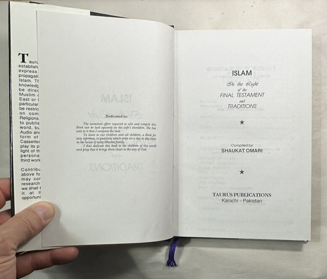 Islam in the Light of the Final Testament and Traditions - Omari - First Edition - Image 2
