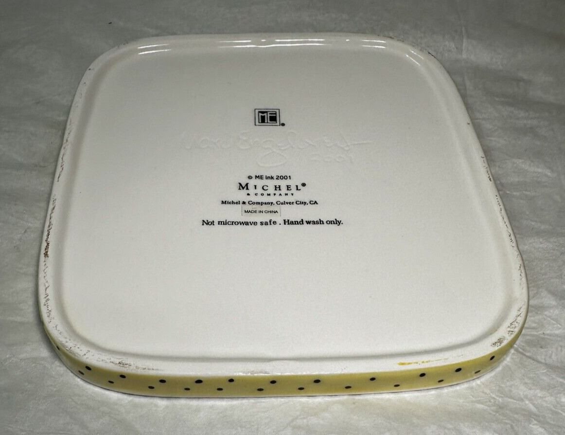 Mary Engelbreit Covered Cheese Plate - Pink Floral - Image 3