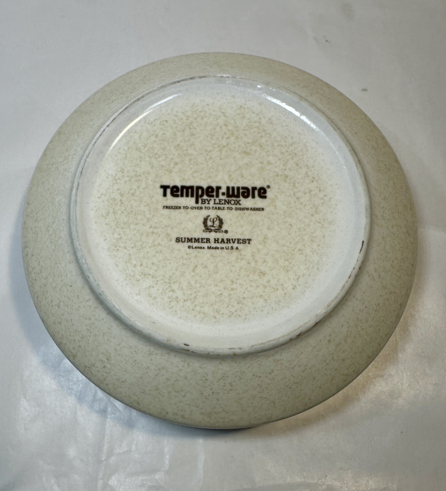 Temper-Ware Lenox Summer Harvest Cereal Bowl Stoneware Vintage USA 6" - NWOT - Image 5