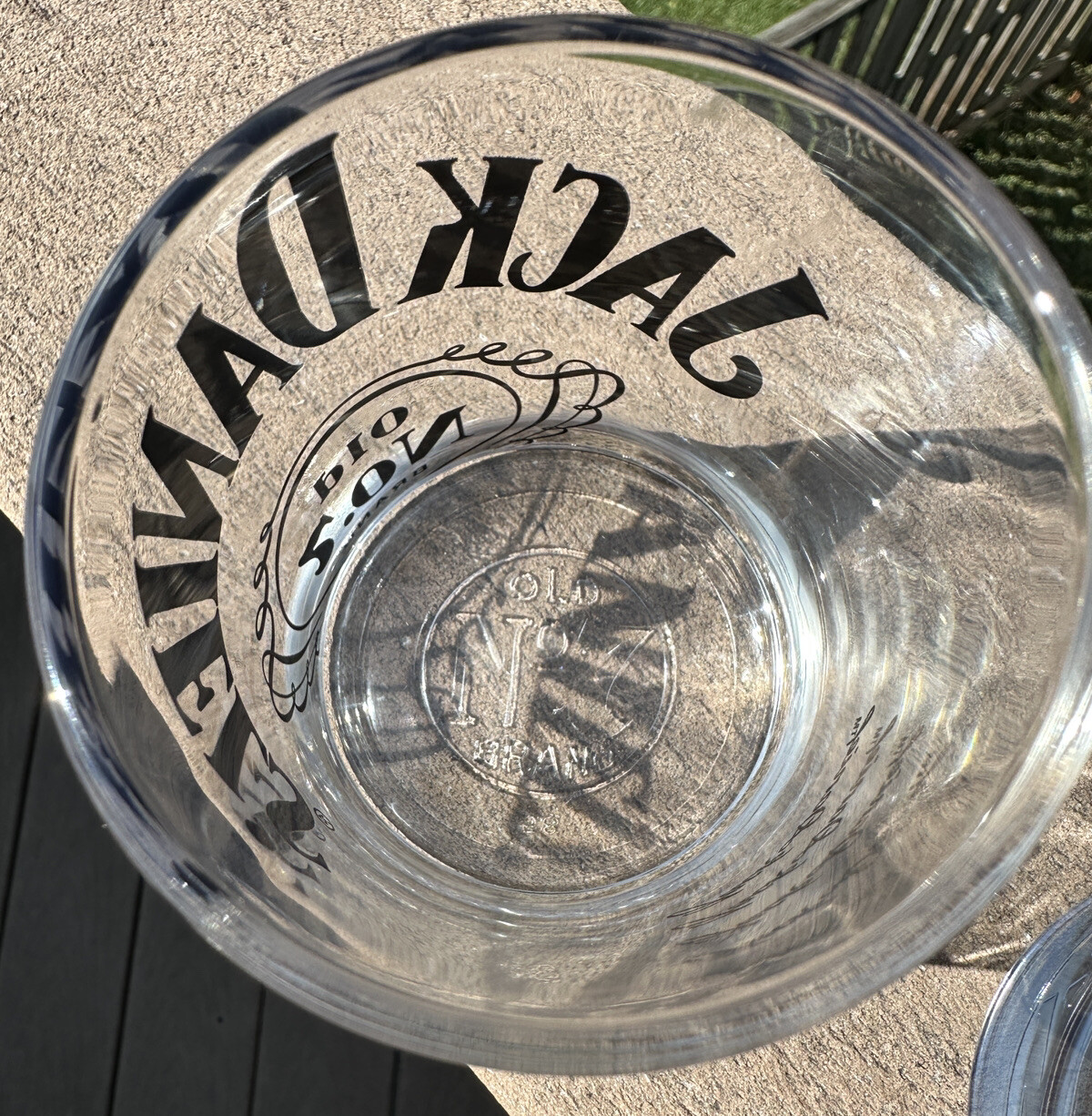 Jack Daniels Old No 7 Whiskey Glass Tumbler, Gentleman Jack Face Signature Set/2 - Image 3