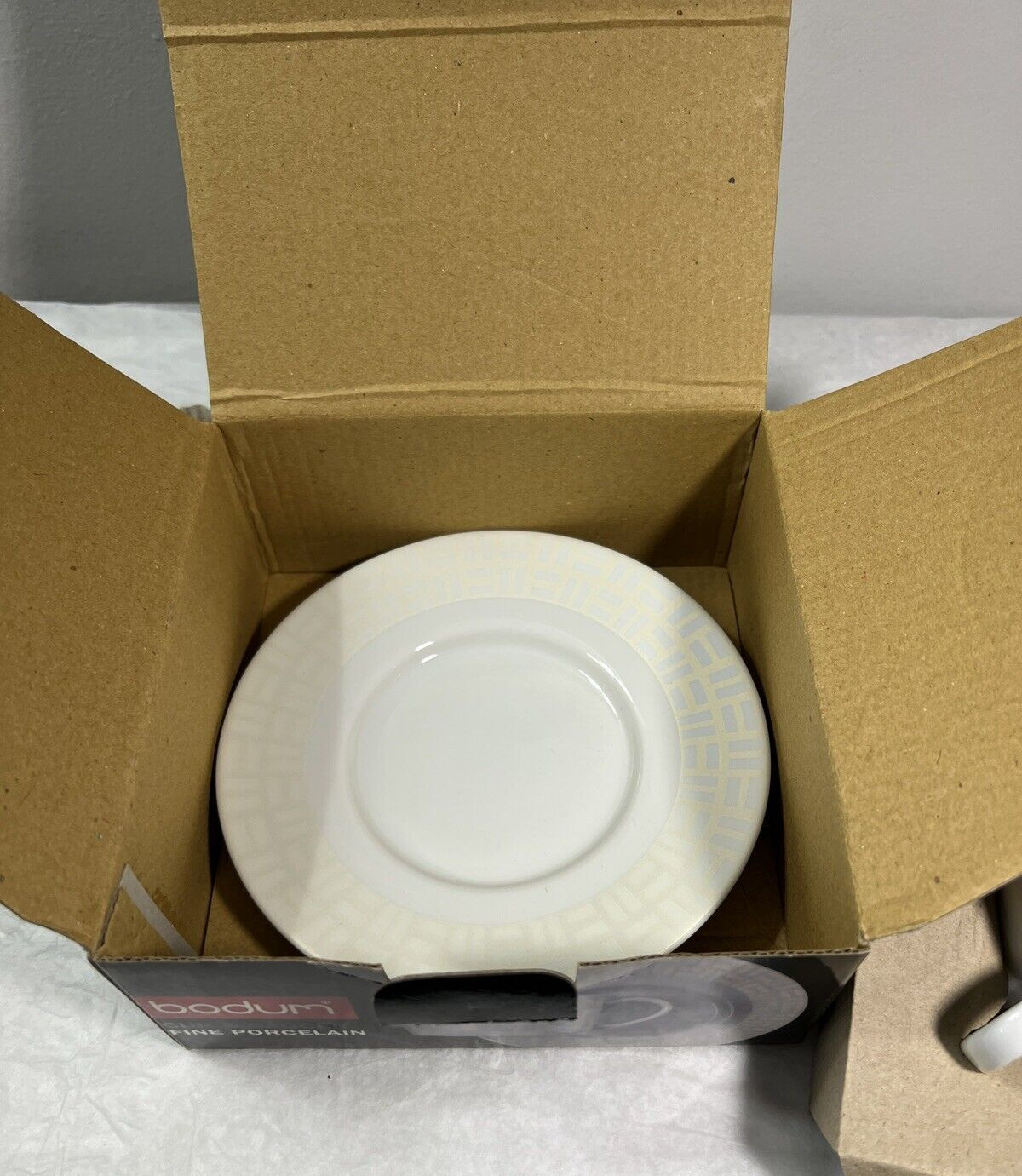 Bodum Fine Porcelain Cup and Saucer - New in Box - Image 3