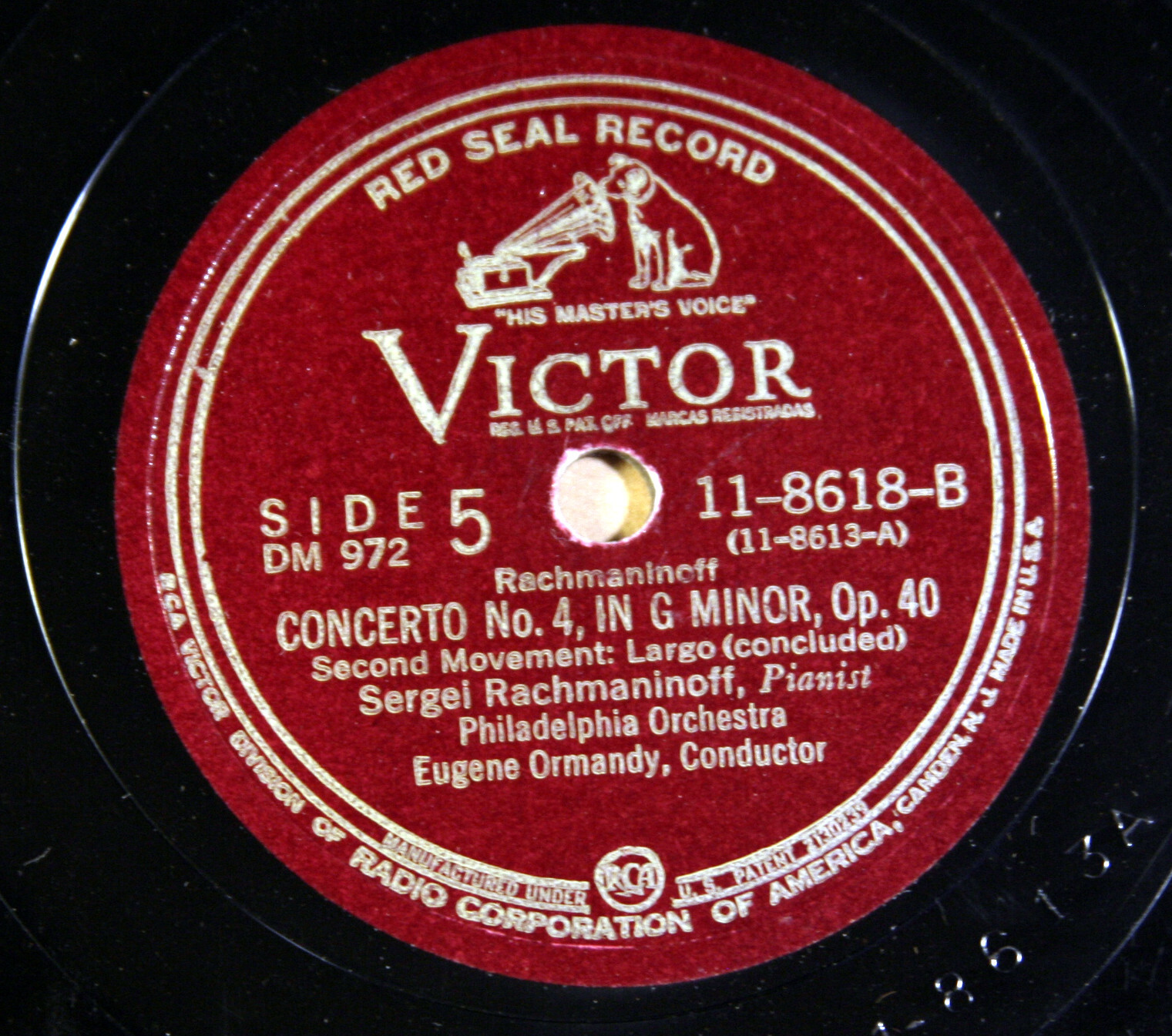 Rachmaninoff Plays Concerto 4 - Eugene Ormandy - 78 rpm - Image 4