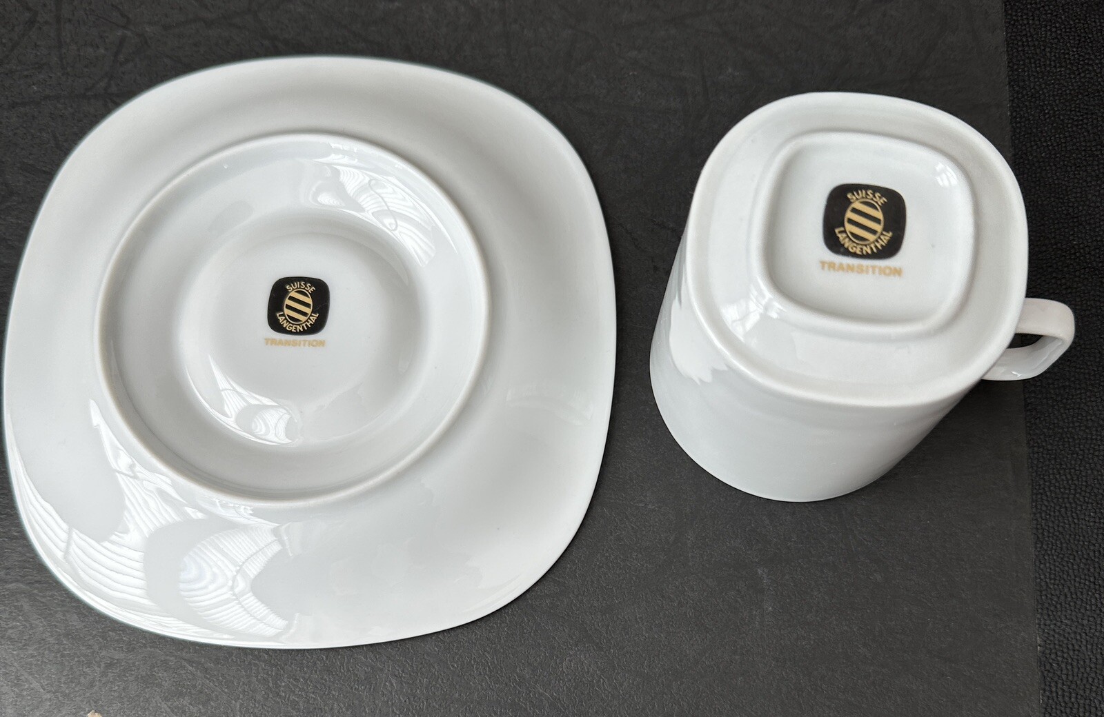 Five (5) Block Langenthal Switzerland Transition Shadows Cup /Saucers - UNUSED - Image 11