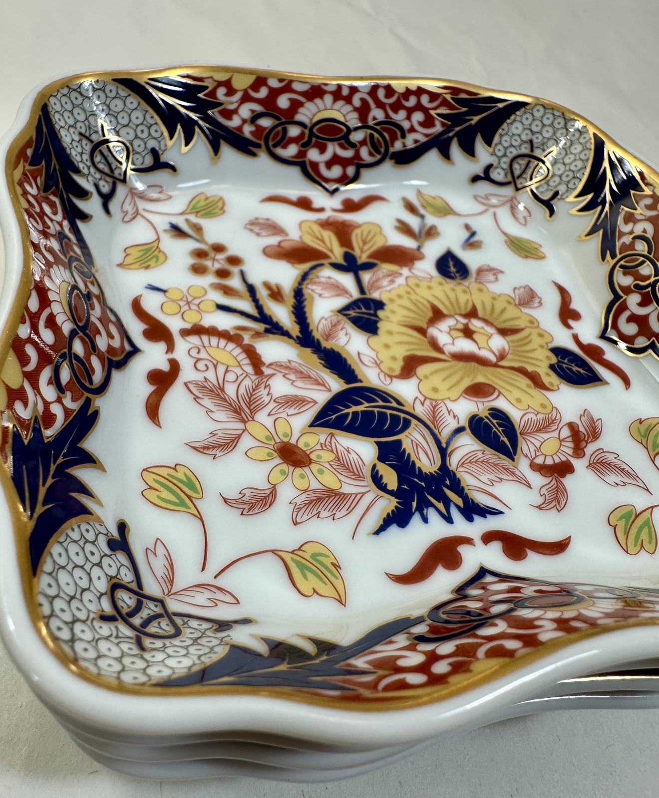 Set of 4 Andrea by Sadek Imari Sweet Meat Trays - Unboxed, Unused - 4-1/2" - Image 11