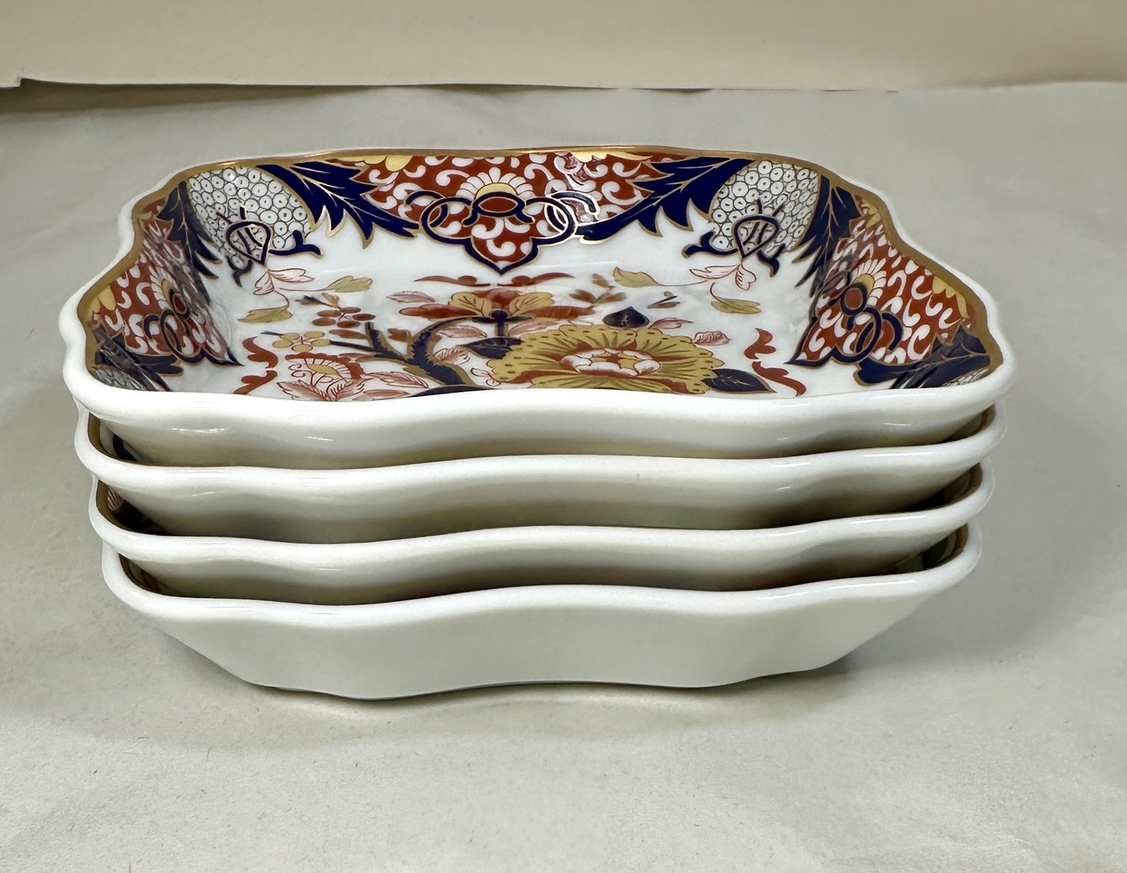 Set of 4 Andrea by Sadek Imari Sweet Meat Trays - Unboxed, Unused - 4-1/2" - Image 12