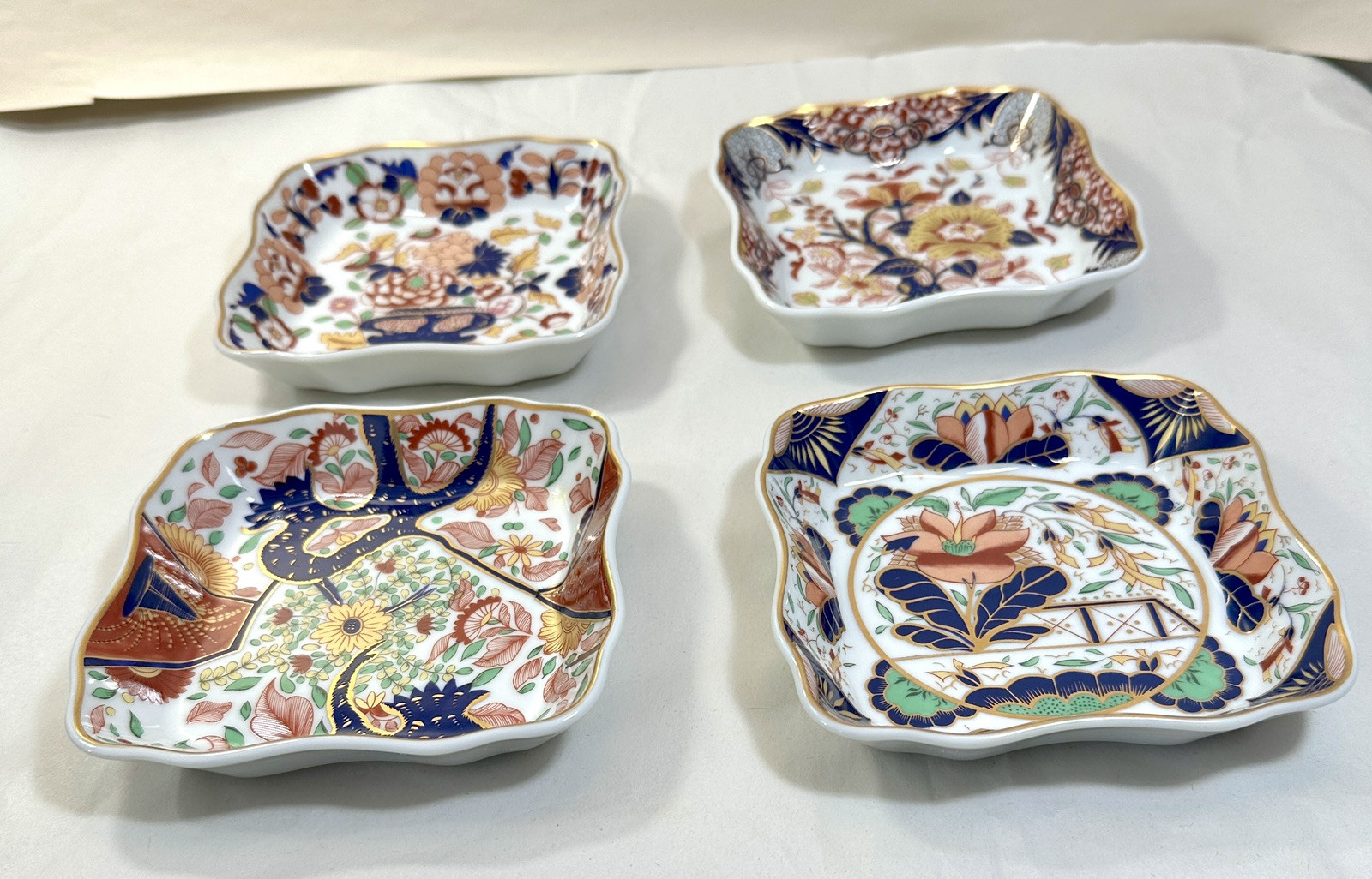 Set of 4 Andrea by Sadek Imari Sweet Meat Trays - Unboxed, Unused - 4-1/2" - Image 8
