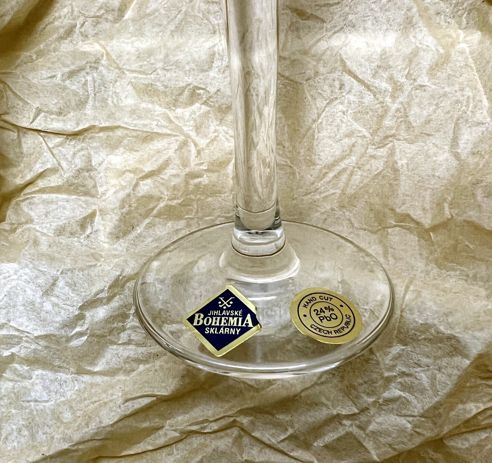 NIB: Six (6) Bohemia Jihlavske Sklarny Apertif/ Cordial Glasses 6” - Image 3