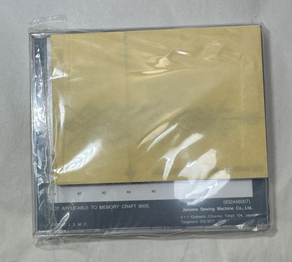 Janome Sewing Machine MEMORY CARD 118 Embroidery Card Border Designs - NEW - Image 3